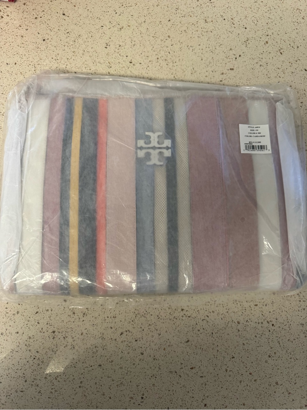 Tory Burch Multicolor Striped Oversized Clutch / Laptop Case - Picture 4 of 5